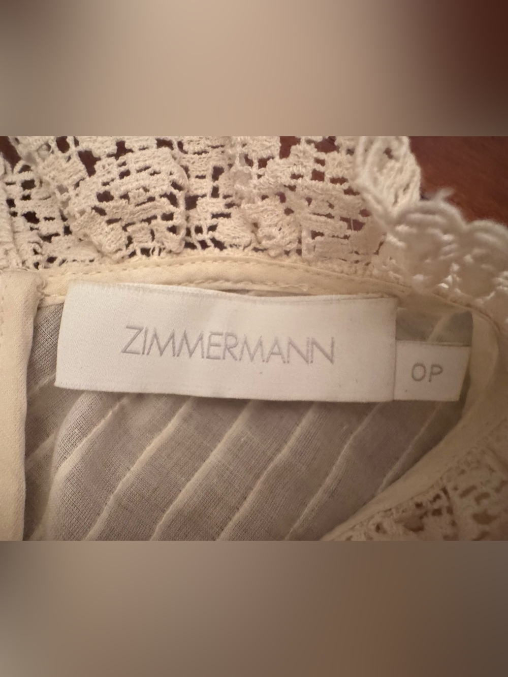 Zimmermann Ivory Lace Ruffle Blouse - Picture 9 of 9